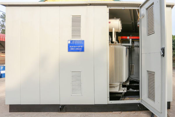 Máy biến áp và thiết bị lắp trong trạm kios