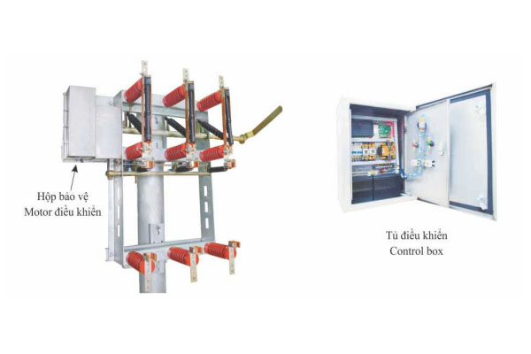 Cầu dao phụ tải trong nhà LBS Tuấn Ân 24kV 630A - có bệ chì - điều khiển từ xa