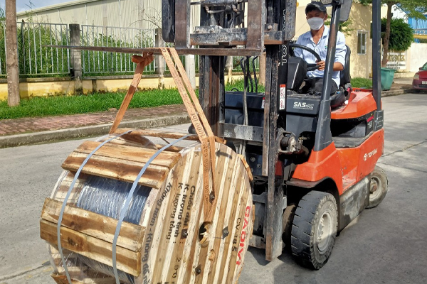 Lotech hỗ trợ giao hàng cáp điện CADIVI CV 185 tận công trình Tây Ninh