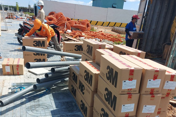 Lô đầu cáp trung thế 3M giao hàng công trình Đồng Nai