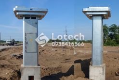 Thân trụ thép đơn thân lắp máy biến áp 3 pha