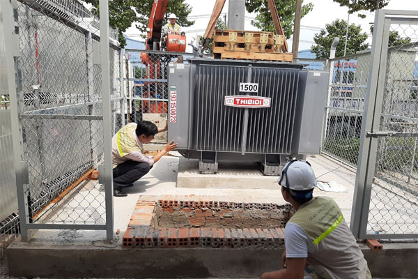 Trạm biến áp 1500kVA - Trạm biến áp kiểu nền ngoài trời