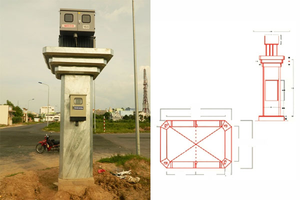 Trạm biến áp hợp bộ kiểu đứng công suất 160kVA