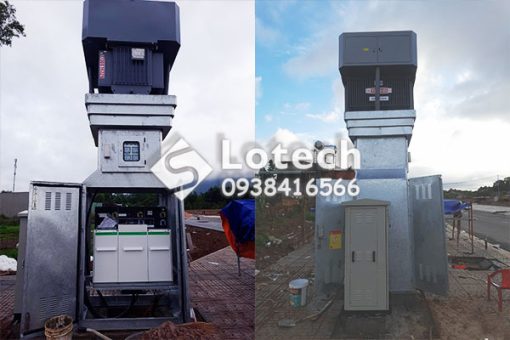 Báo giá trụ thép đơn thân đỡ máy biến áp tích hợp tủ RMU 3 ngăn