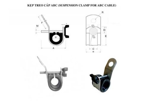 Kẹp Treo Cáp Điện - Cáp Vặn Xoắn - Kẹp Cáp Treo ABC