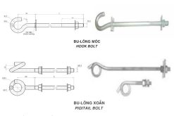 Bulon Móc - Bulon Xoắn - Liên Kết Móc Kẹp Treo Cáp ABC