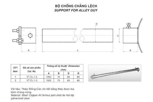 Bộ Chống Chằng Lệch Trung Hạ Thế