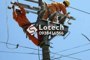 Vị trí lắp đặt máy cắt Recloser trên cột, ngoài trời