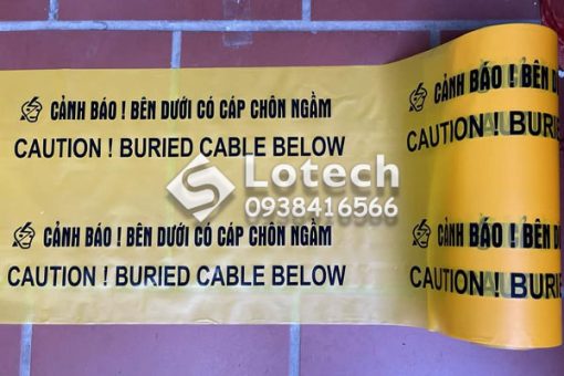 Băng Cảnh Báo Cáp Ngầm Song Ngữ Việt - Anh