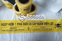 Băng Báo Hiệu Cáp Ngầm Điện Lực Tiếng Trung - Tiếng Anh