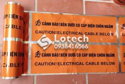Dây cảnh báo cáp ngầm điện lực màng kim loại
