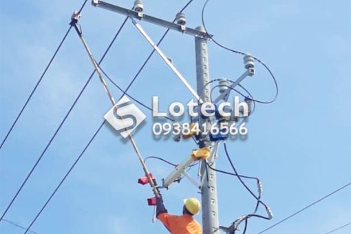 Sào Hotline - Sào Cách Điện Bọc Dây Lèo