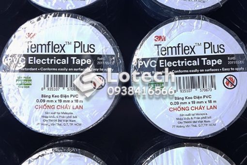 Băng Keo Cách Điện 3M Templex Plus Chống Cháy Lan