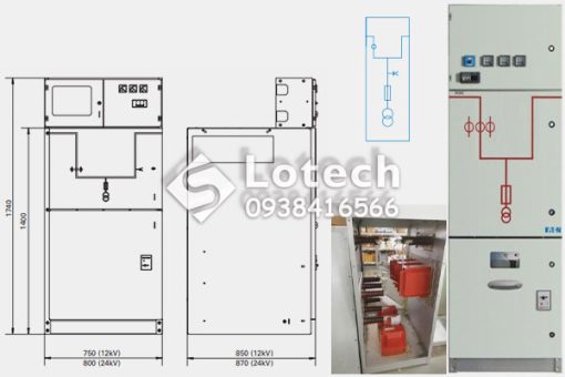 Tủ Đo Đếm Trung Thế RVAC EATON Cooper Ngăn M
