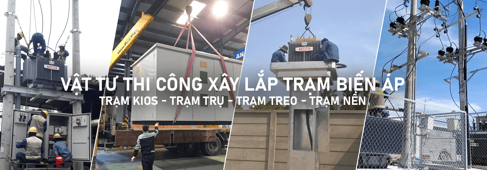 Banner vật tư trạm biến áp