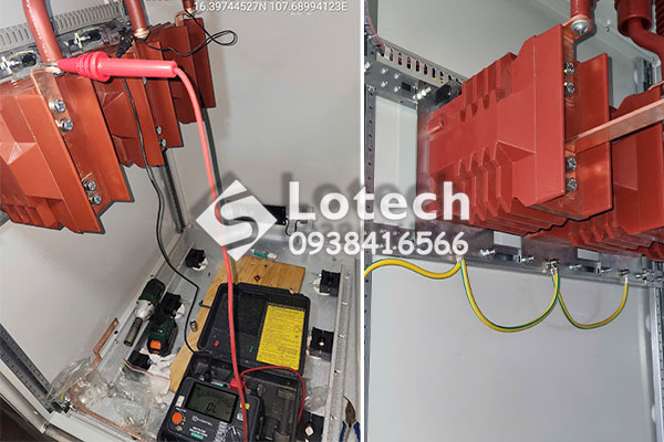 Biến dòng đo lường EMIC lắp đặt trong tủ trung thế ABB