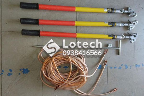 Bộ sào thao tác trung thế 5m - Dây tiếp địa di động 35kV