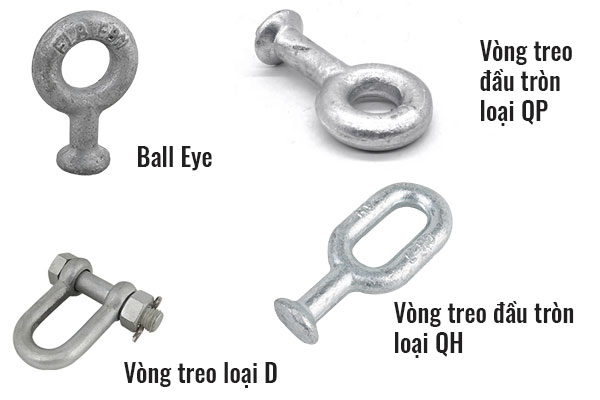 Vòng treo đầu tròn loại Q, QH, QP