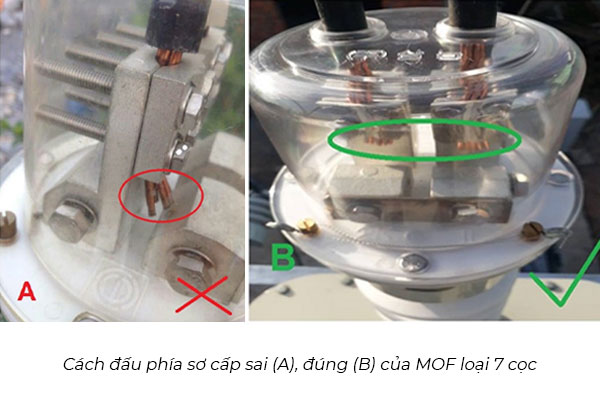 Cách đấu dây sơ cấp cho hợp bộ đo lường MOF 7 cọc