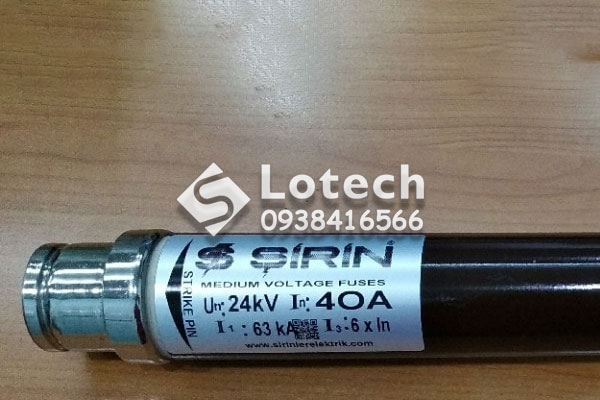 Cầu chì ống trung thế Sirin 40A 24kV