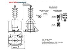 Cấu tạo máy biến áp khô EMIC 35kV ngoài trời