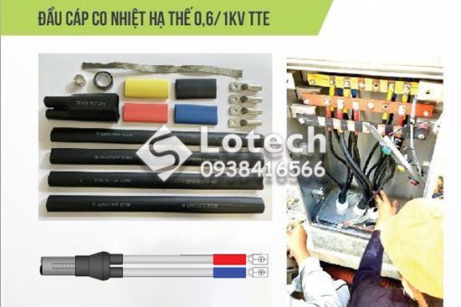 Đầu cáp co nhiệt hạ thế TTE và ứng dụng lắp trong tủ điện