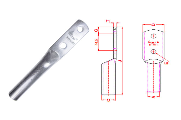 Đầu cốt đồng 2 lỗ HF