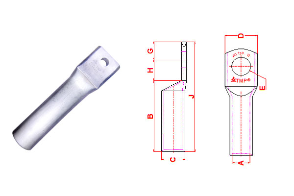 Đầu cos nhôm 1 lỗ