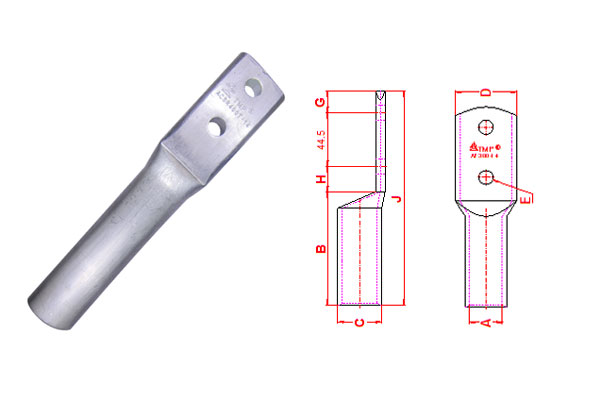 Đầu cos nhôm 2 lỗ