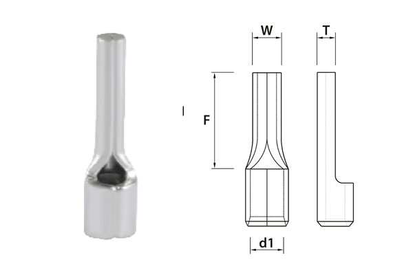 Đầu cos pin đặc