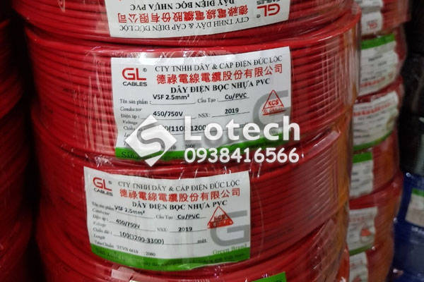 Dây điện bọc nhựa PVC chính hãng GL Cable