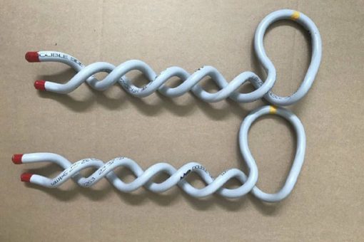 Giáp Buộc Cổ Sứ Đôi Cho Cáp Bọc