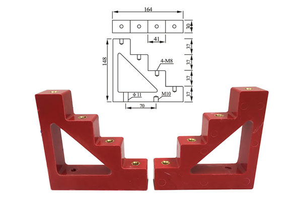 Gối sứ đỡ thanh cái bậc thang CT4-40