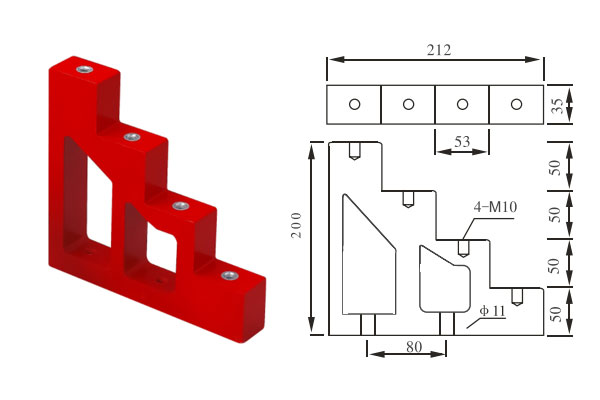 Gối sứ đỡ thanh cái bậc thang CT4-50