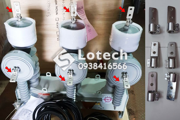 Kẹp cực đầu cos cho Recloser Cooper Novai