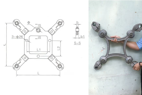Khung định vị 4 dây dẫn