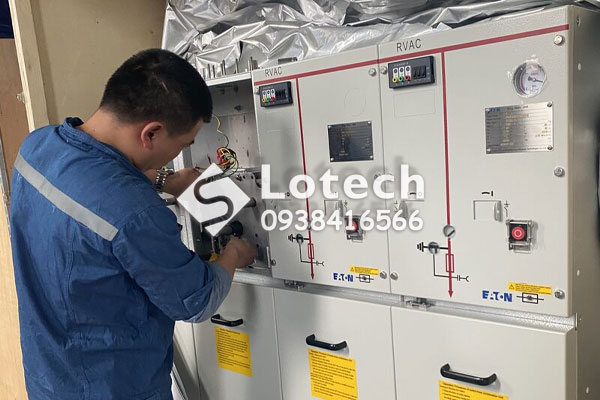 Lắp đặt tủ RMU RVAC ngăn T - LBS kèm chì