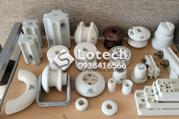 Lotech chuyên cung cấp sứ Minh Long 2 - Mốc sứ báo hiệu cáp ngầm - Sứ cách điện các loại