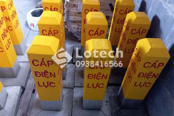 Lotech phân phối cọc bê tông cảnh báo cáp ngầm