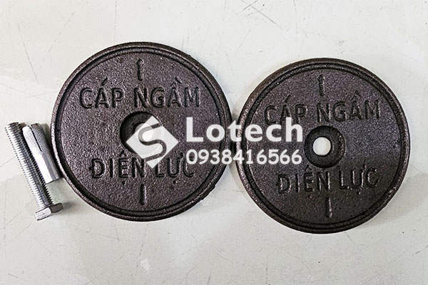 Mốc gang cảnh báo cáp ngầm