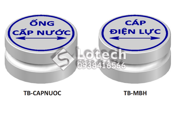 Mốc sứ cảnh báo cáp ngầm, nước ngầm Minh Long 2