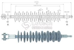Sứ Chuỗi Polymer 110kV 70kN