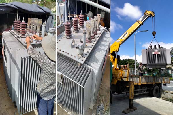 Tháo dỡ, bốc xếp, thu mua máy biến áp THIBIDI cũ