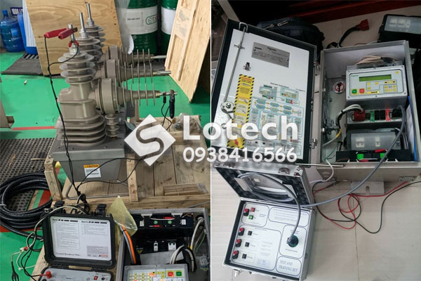 Thí nghiệm thân máy cắt và tủ điều khiển Recloser Schneider