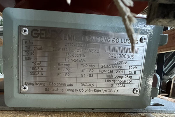 Thông số biến dòng đo lường EMIC đúc Epoxy ngoài trời 150-300/5A