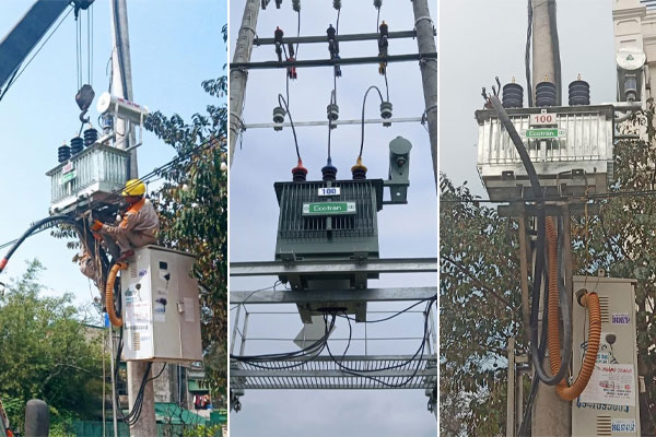 Trạm biến áp 3 pha sử dụng máy biến áp dầu ECOTRAN 100kVA