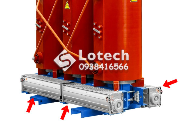 Vị trí lắp đặt quạt máy biến áp khô