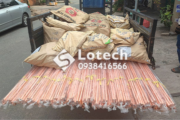 Cọc tiếp địa mạ đồng