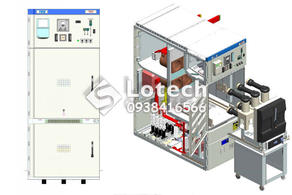 Thiết kế tủ máy cắt chân không VCB TGE TMS1