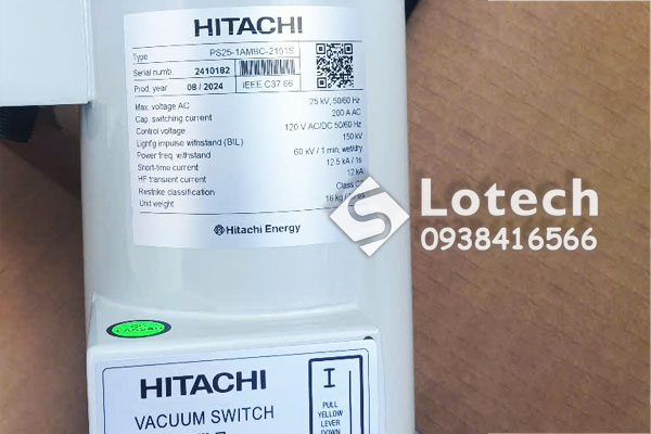 Thông số kỹ thuật dao cắt tụ PS25 ABB Hitachi